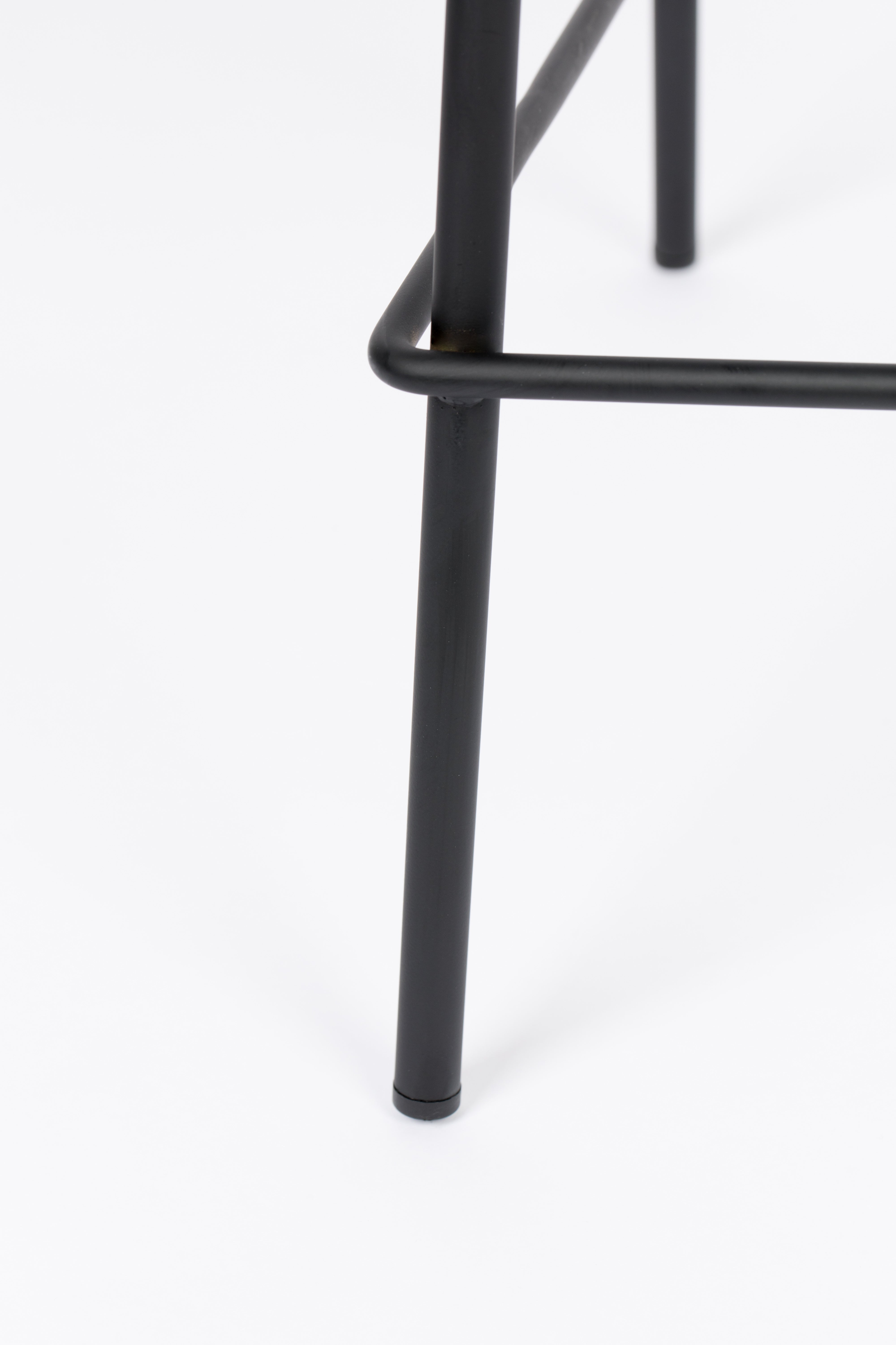Counter Stool Jolien Black/Dark Grey